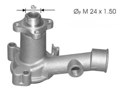 FORD Cortina MK3 MK4 MK5 water pump OHV 1,3-1,6l for viscous coupling