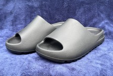 Yeezy YS-01 Men's Black Logo Slide Sandals US 7 Rubber w/ Drawstring Bag