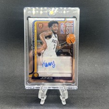 Topps 2025-26 Chrome Kam Jones Rookie Autographs #TCAR-KJ Indiana Pacers