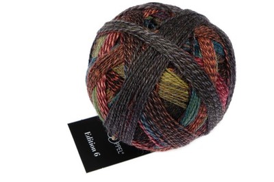 Edition 6 von Schoppel Farbe 2630_ Regenbogenflecken 50g