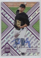 2018 Panini Elite Extra Edition Aspirations Purple 73/100 Jake Wong #79 Auto s3g