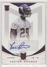 2013 Panini Momentum Rookie Signatures 591/599 Xavier Rhodes #198 Auto 5w7