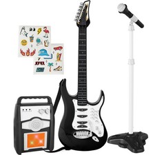 Best Choice Products Kids Electric Guitar Toy Play Set 6 Songs Microphone Amp