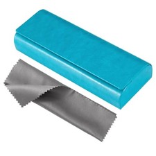 Hard Shell Eyeglass Cases, Lightweight Portable Glasses Case for Women D1-blue