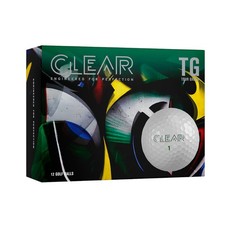 Clear Tour Green Golf Balls - White - 1 Dozen