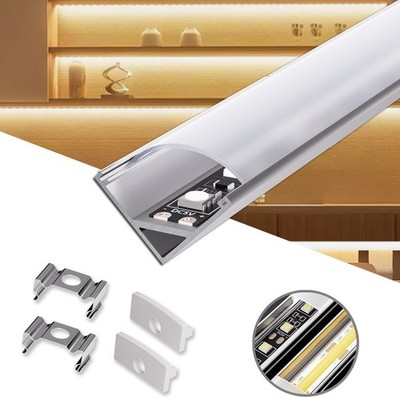 10m LED Profil Aluprofil Alu Schiene Leiste Profile für LED-Streifen Eloxiert DE