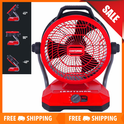 [SALE] CRAFTSMAN 12-in High Velocity Indoor Industrial Fan, Battery Powered