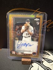2025 Topps Chrome Update- Logan Vanwey Gold Refractor Autograph /50 (RC) (AU)