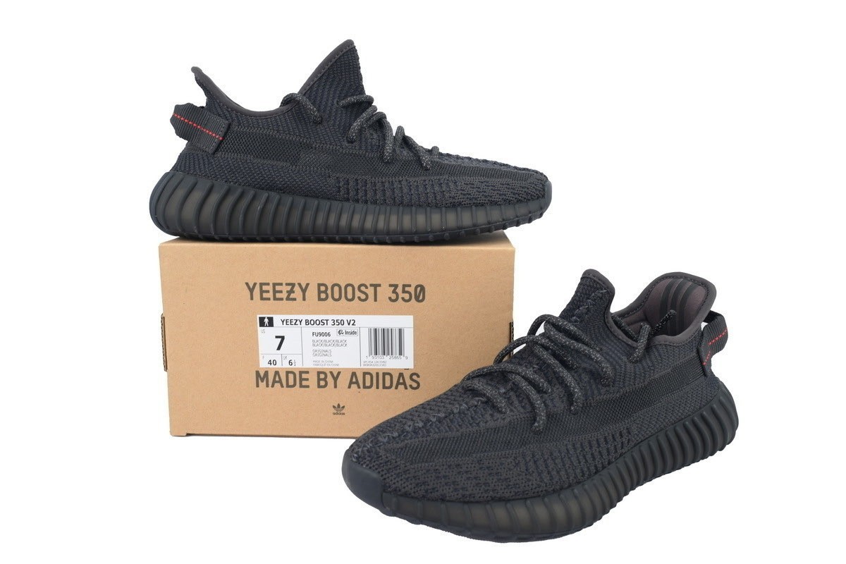 adidas Yeezy Boost 350 V2 Low Black Non-Reflective Men's Sneakers Running  Shoes | eBay