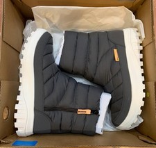 New Columbia Women's Snowtrot Mid Boots Shark/Peach Waterproof Size 10.5