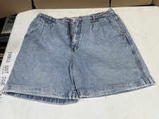 Vintage BILL BLASS Denim Jean Mom Shorts Zipper Fly