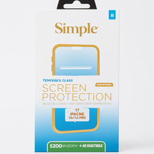 SIMPLE - Tempered Glass Screen Protector for iPhone 15 / 15 Pro