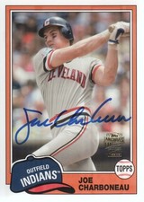 2012 Topps Archives Certified Autograph #JC Joe Charboneau Cleveland Indians