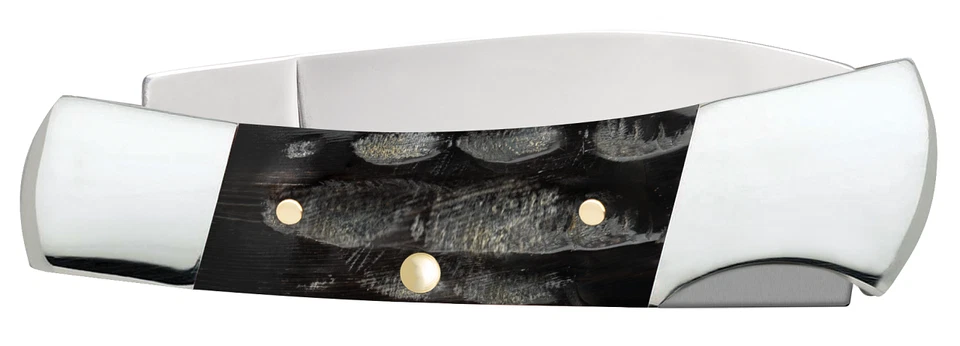 Cuchillo de bolsillo de acero inoxidable Case xx Cuchillos Lockback Jigged Buffalo Horn 65031 Foto 3 de 4