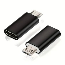 2 x Micro USB Male to Type C Female Converter USB-C Adapter Converter Adapter
