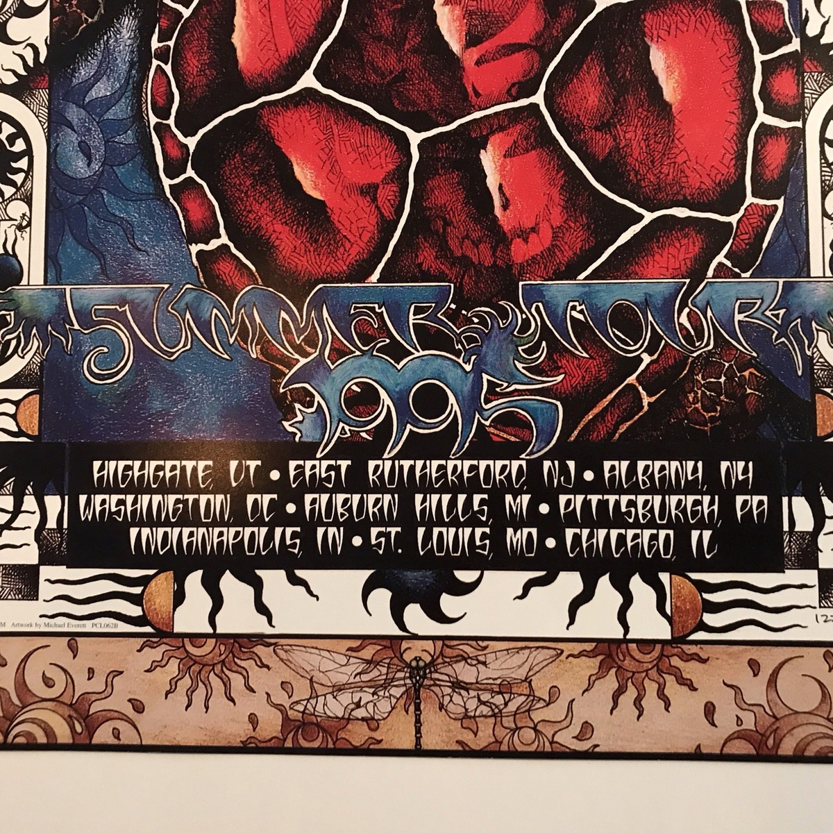 Grateful Dead Last Summer Tour 1995 Michael Everett Limited Poster