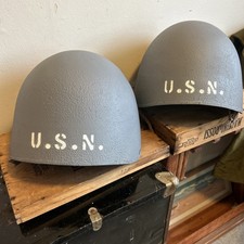 WW2 US NAVY MK 2 TALKER HELMETS MUSEUM QUALITY 2 TOTAL  USA SHIPPING ONLY