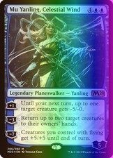 MTG Mu Yanling, Celestial Wind (286/357) Core Set 2020 LP FOIL