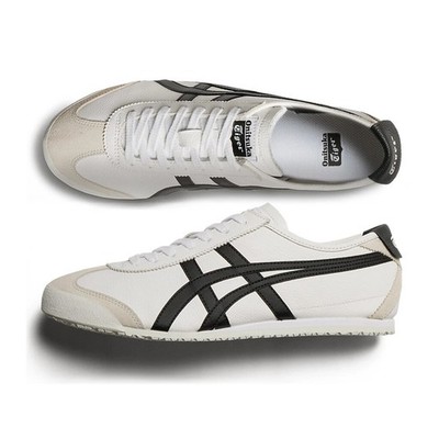 New Authentic Onitsuka Tiger MEXICO 66 WHITE BLACK Sneaker
