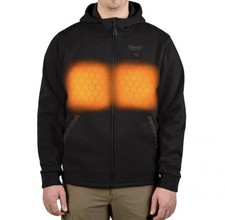 Milwaukee Tool M200b-21M Men's Heated Hoodie, Up To 8 Hours Time, Zipper