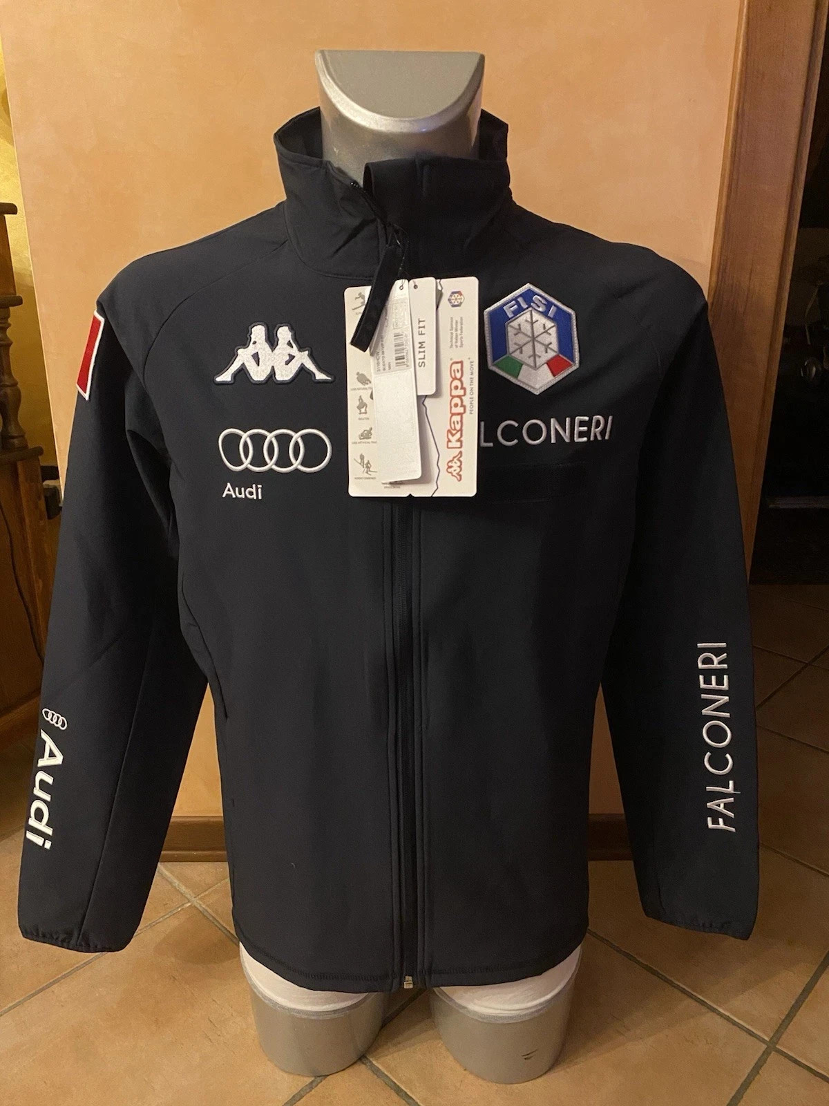 WINDSTOPPER tg L KAPPA FISI NAZIONALE SCI ITALIANA NUOVO AUDI FALCONERI