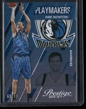 2015-16 Panini Prestige #19 Dirk Nowitzki Playmakers Light Blue #/99