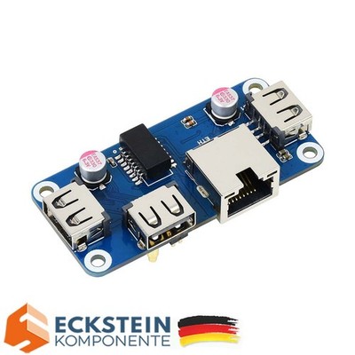 USB Ethernet HUB Expansion HAT für RPI Raspberry Pi Zero W WH Model RJ45 USB 2.0