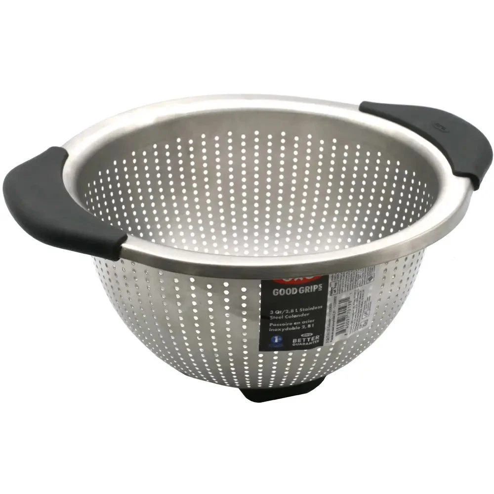 OXO Colander Stainless Steel Kitchen Strainer Dishwasher Safe Good Grips 2.8L
Opens in a new window