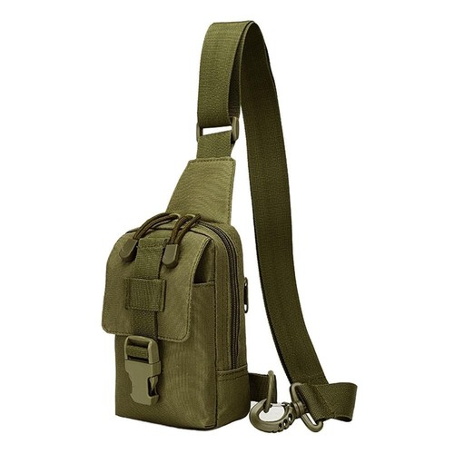 Small Sling Backpack, Tactical Shoulder Chest Bag Adjustable Molle Crossbody ...
