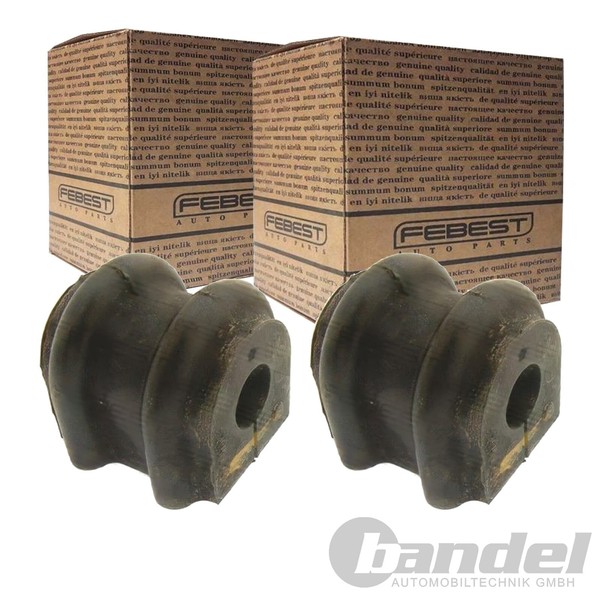 2X Febest Stabilager Gummilager Stabi Hinten Passend FüR Hyundai I30 IX55 Santa-image