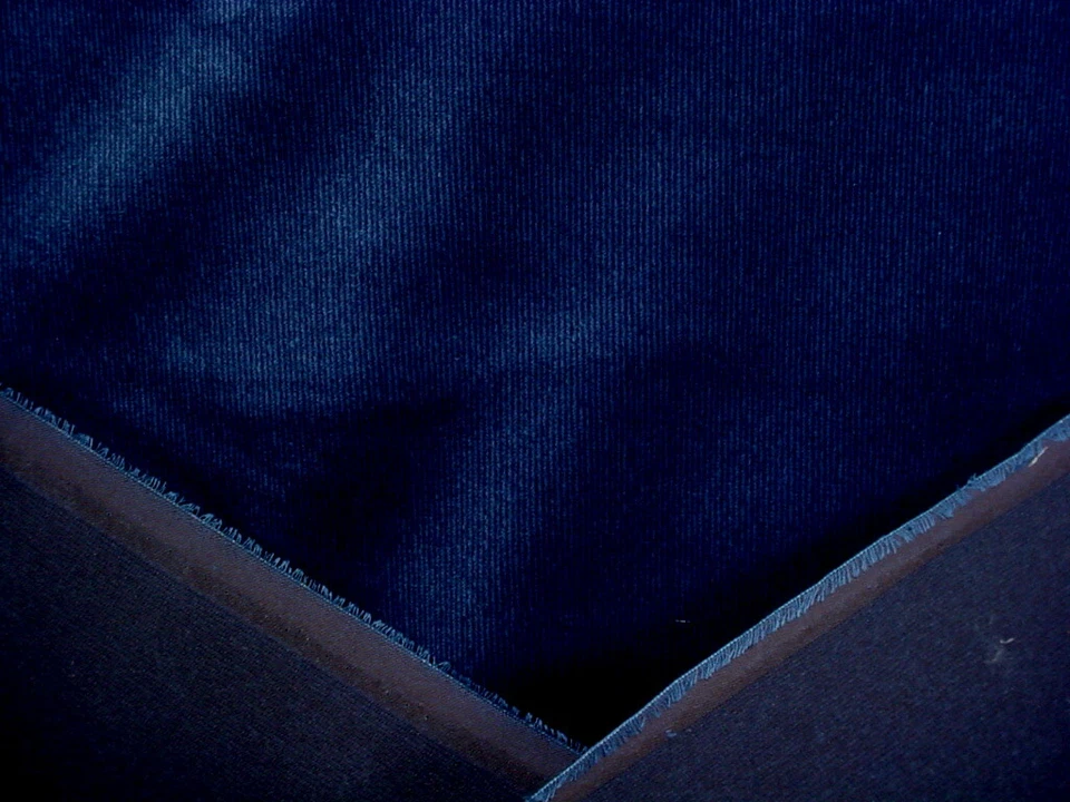 Perennials 989 Classy Royal Blue Striped Outdoor Velvet Upholstery Fabric - Image 4 of 4