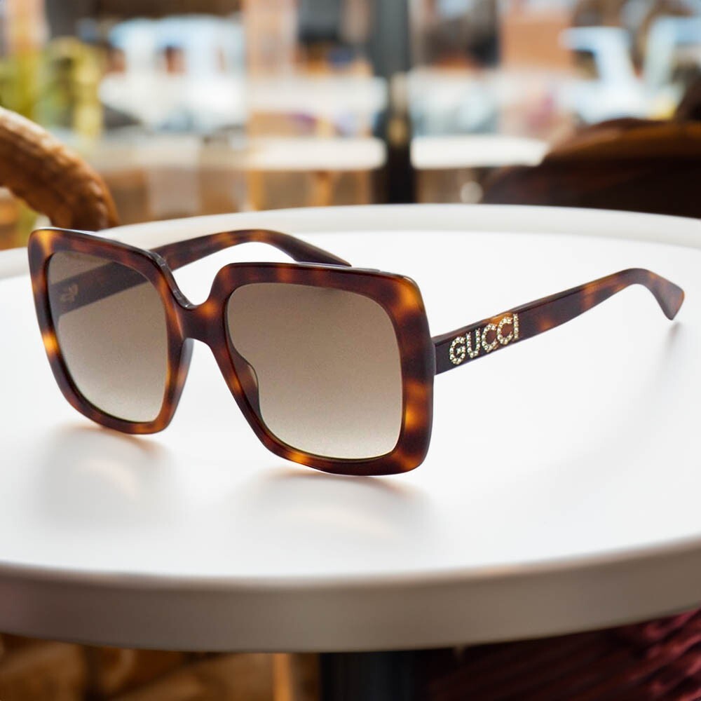 ✨️美品 ✨️GUCCI グッチ サングラス　ラインストーンGG0418S GUCCI Women's Square GG0418S Sunglasses Eyewear Fashion