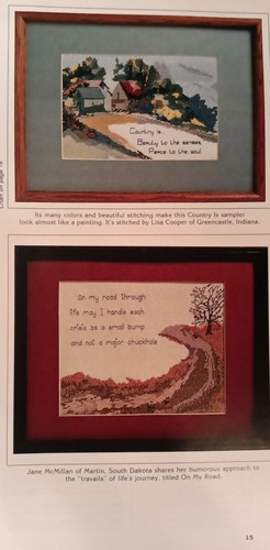 Country Handcrafts Say It in Cross Stitch Collection Pattern Chart 15 Designs - Picture 6 of 8