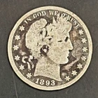 1893 S LIBERTY (BARBER) HALF DOLLAR
