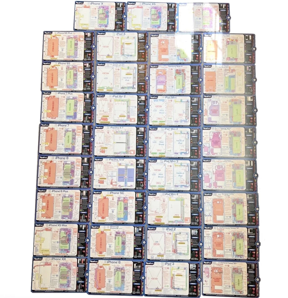 35 Screw Mats Bundle: iPhone Samsung iPad Repair Guide Non-Magnetic RepairX Hero - Image 2 of 3