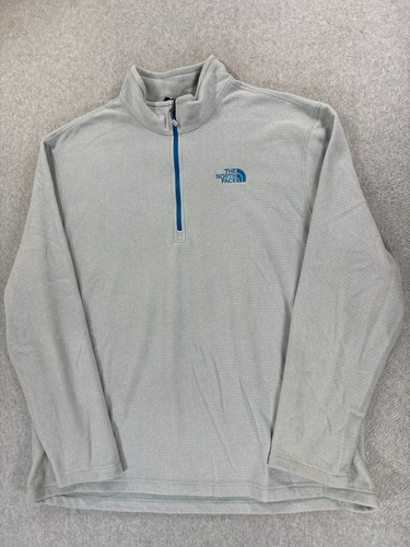 The North Face Fleece Half Zip Fleece Pullover (Men's 2XL) Gray
