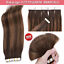 thumbnail 13  - CLEARANCE 100G THICK Tape In Remy Human Hair Extensions Skin Weft FULL HEAD Grey