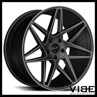 20'' GIANELLE PARMA BLACK CONCAVE WHEELS RIMS FITS NISSAN 350Z 370Z