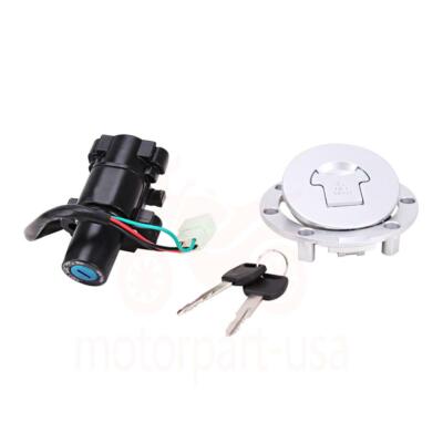 Fuel Gas Tank Cap Ignition Switch Lock Key Set Fit Honda CBR600RR - Foto 3