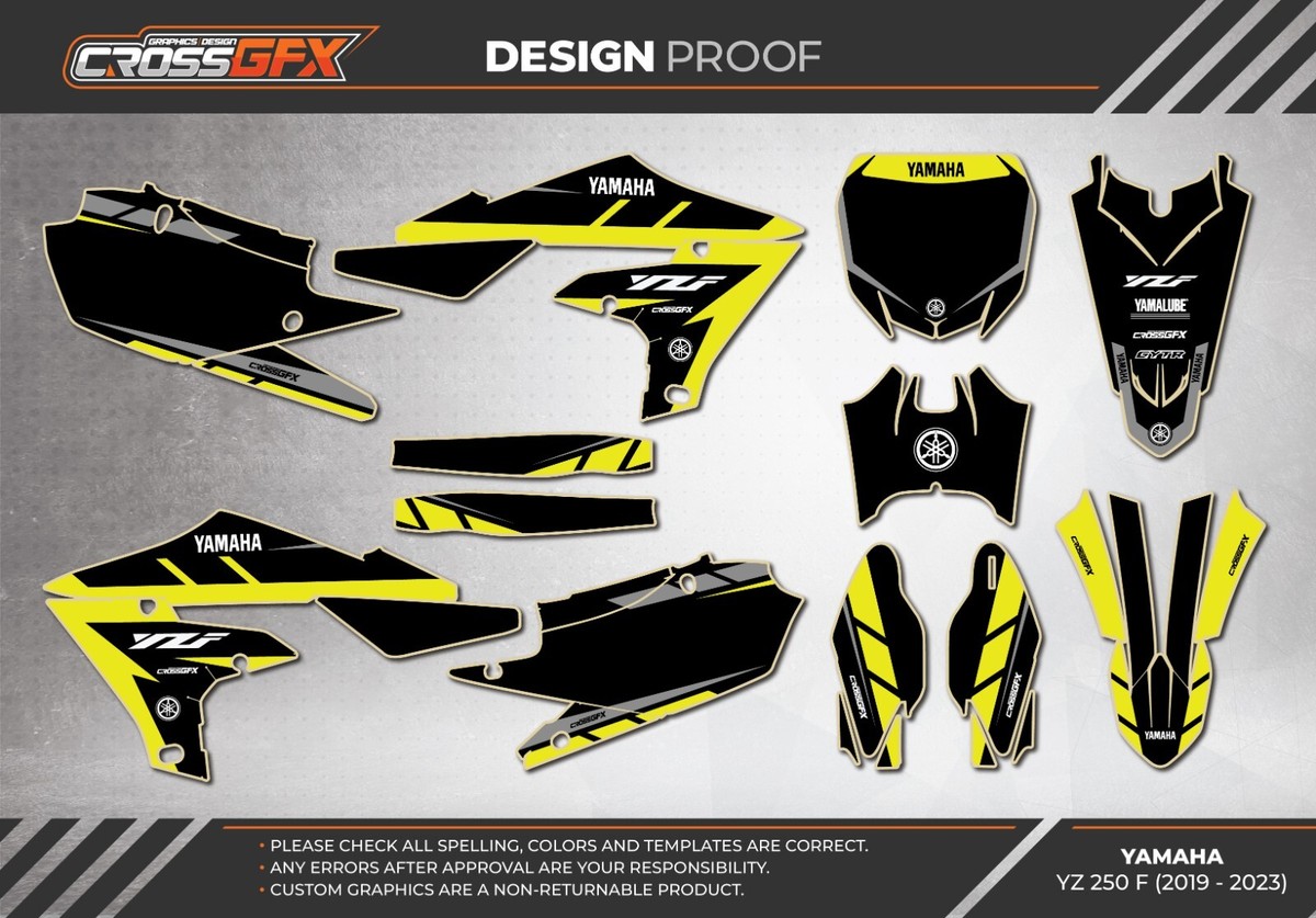 YAMAHA Complete Dirt Bike Graphics Kit For YZ YZF 50 65 85 125 250