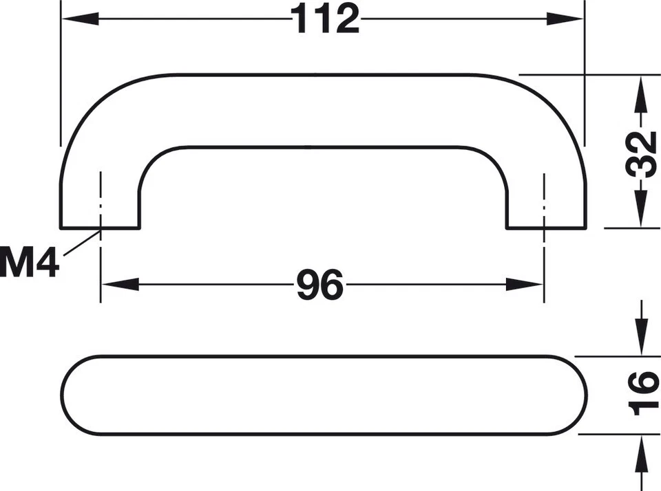 Häfele Möbelgriff Holz Bügelgriff Türgriff Buche BA 96 Küchengriff natur rund - Bild 2 von 3