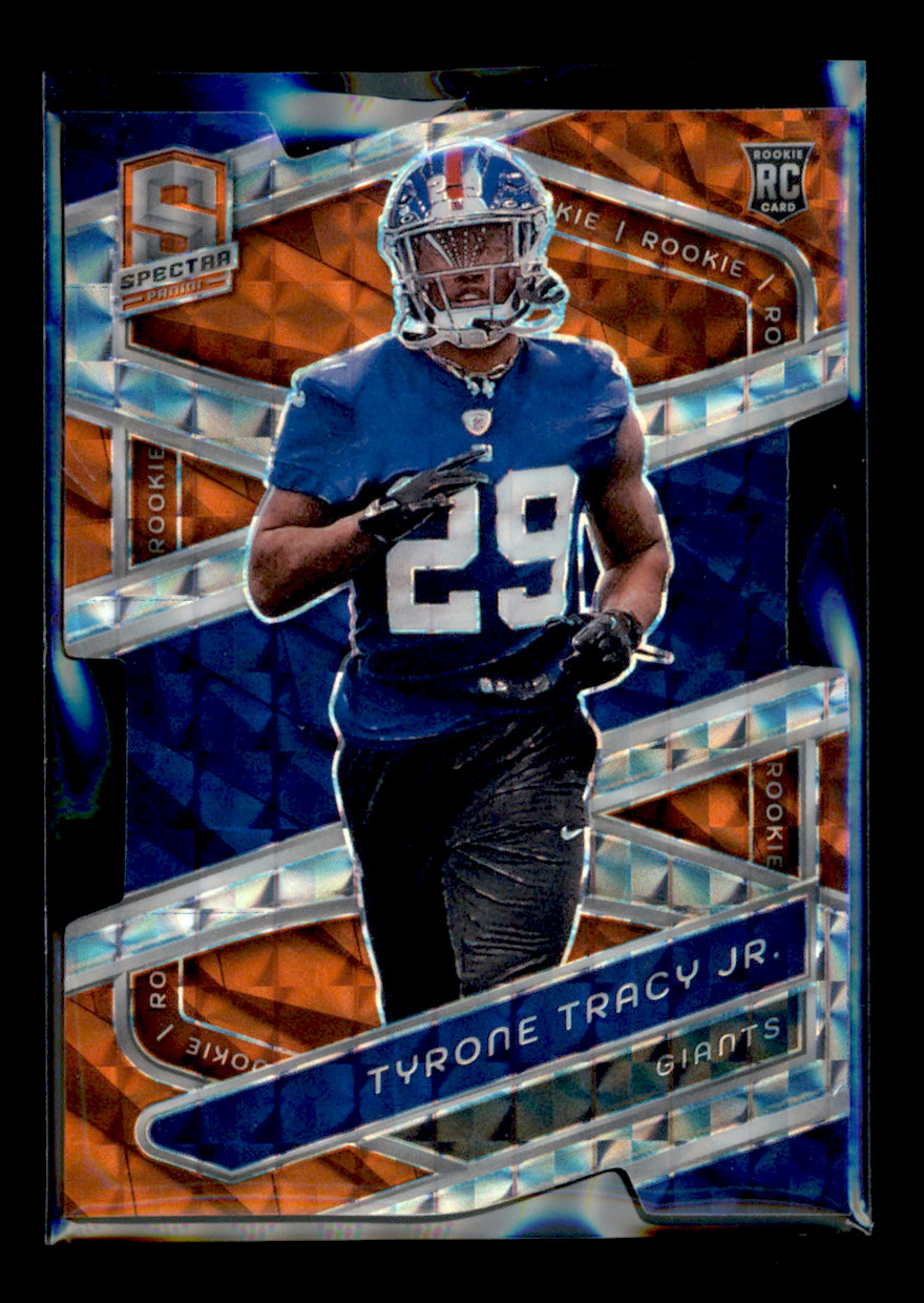 2024 Panini Spectra #180 Tyrone Tracy Jr. Neon Orange Die-Cut 9/15 Rookie Giants