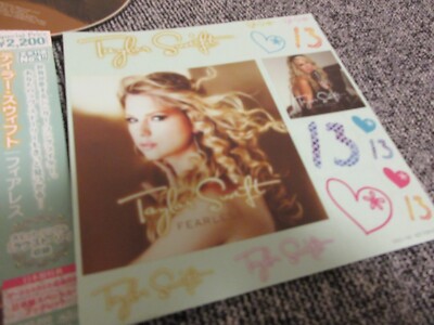 TAYLOR SWIFT / fearless /JAPAN LTD CD OBI 20 tracks, STICKER