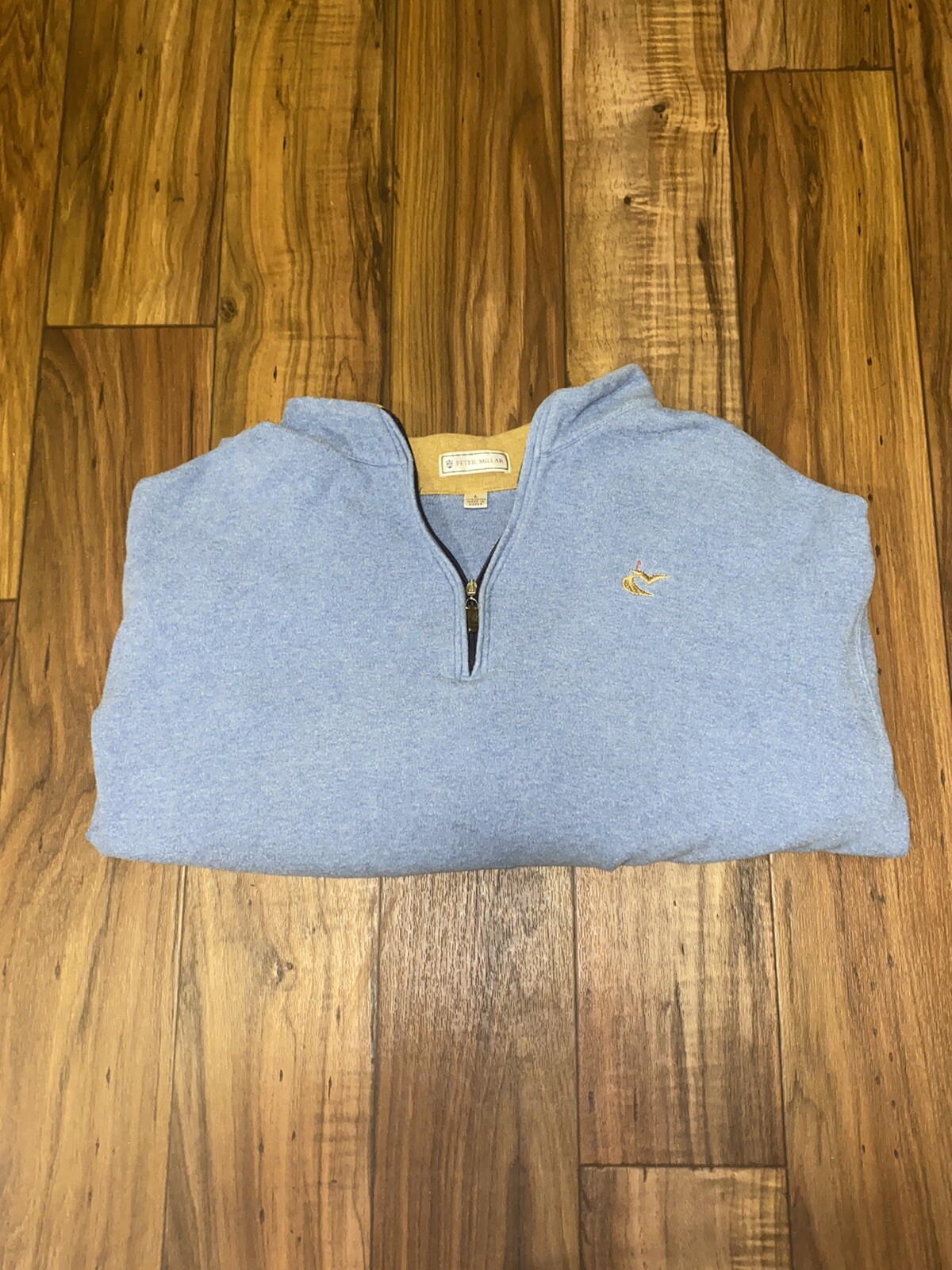 Peter Millar Golf Half Zip Blue Pullover Sweater … - image 2