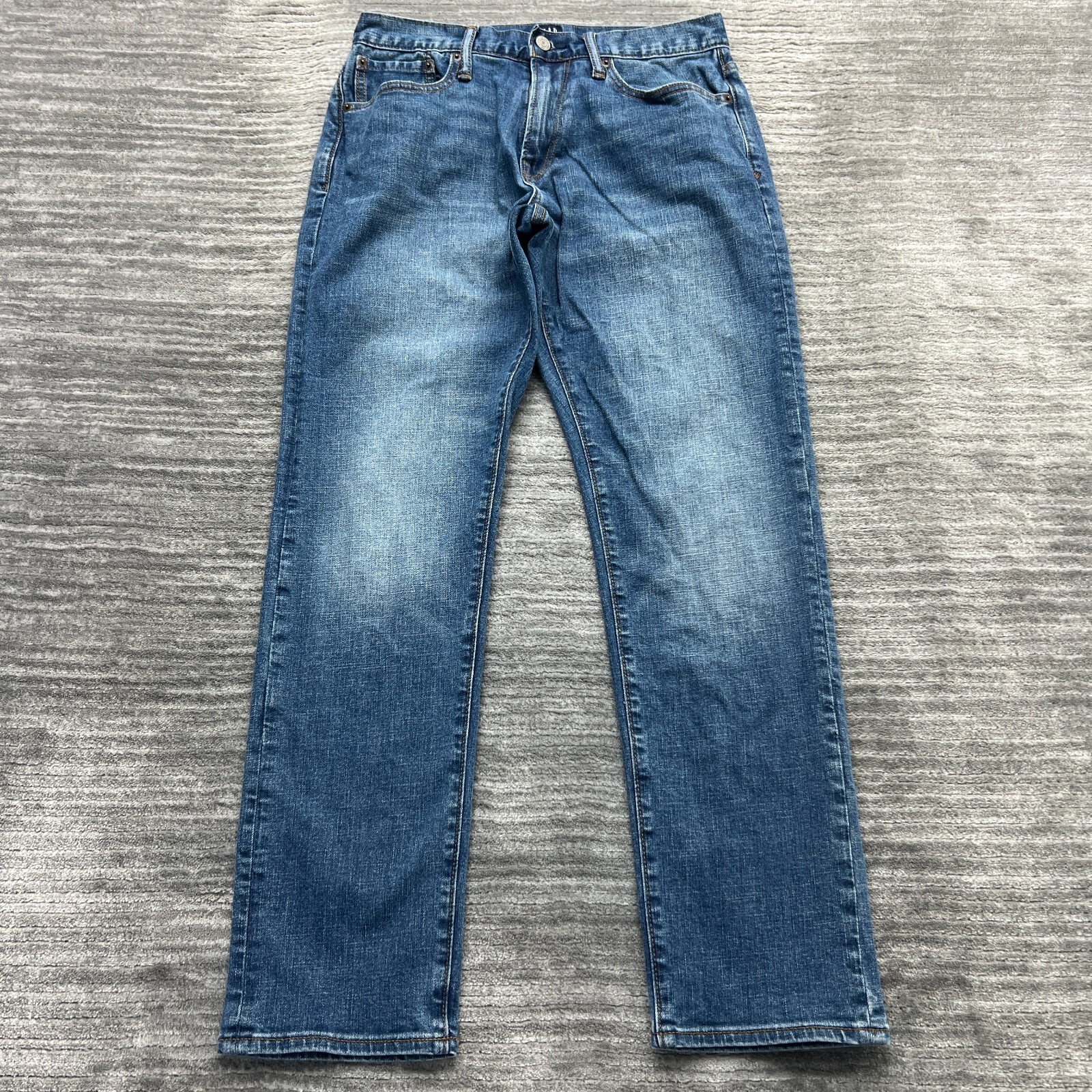 Gap Jeans Size 29x30 Mens Athletic Straight Mid Rise Blue Denim