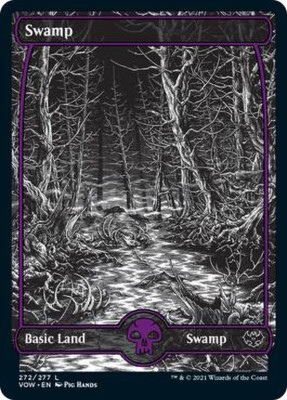 MTG Swamp Full Art - Innistrad: Crimson Vow #272