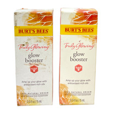  Burt s Bees Truly Glowing Glow Booster 100 Natural Origin 0.5oz/15ml Lot Of Two