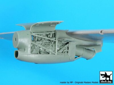 Black Dog 1/72 C-27J Spartan Aircraft Engine (1 piece) (for Italeri kit) A72047