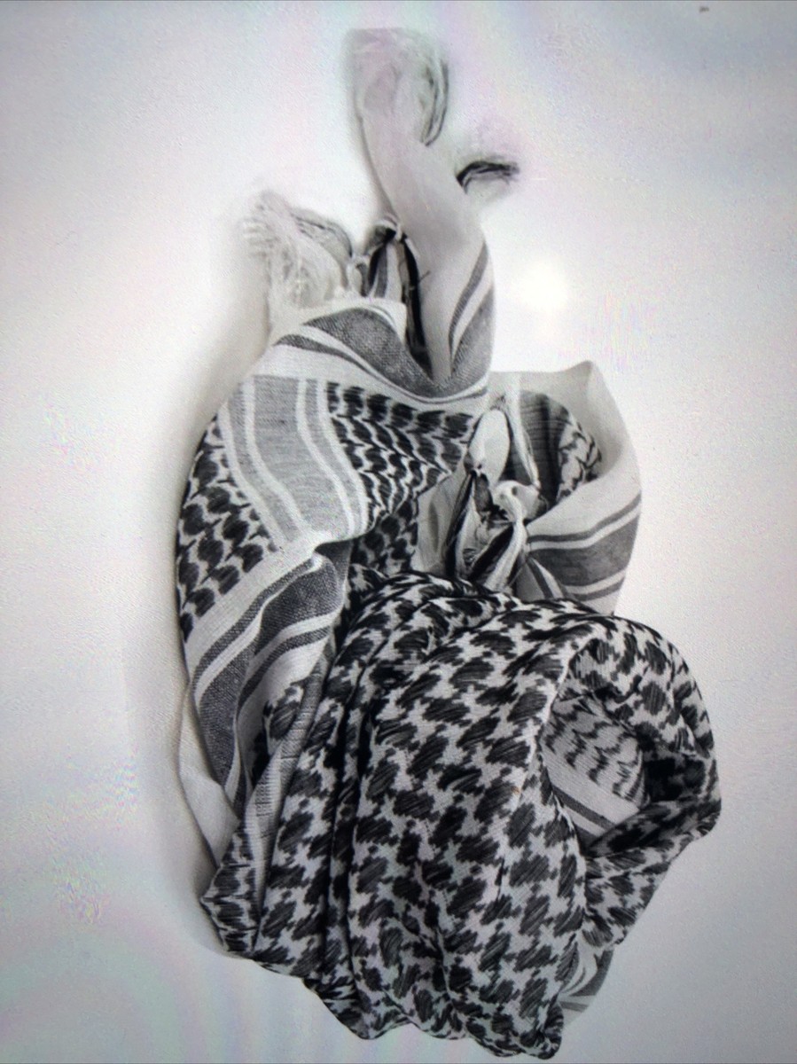 Shemagh Palestinese Nero E Bianco - Sciarpa Copricapo - Foto 10