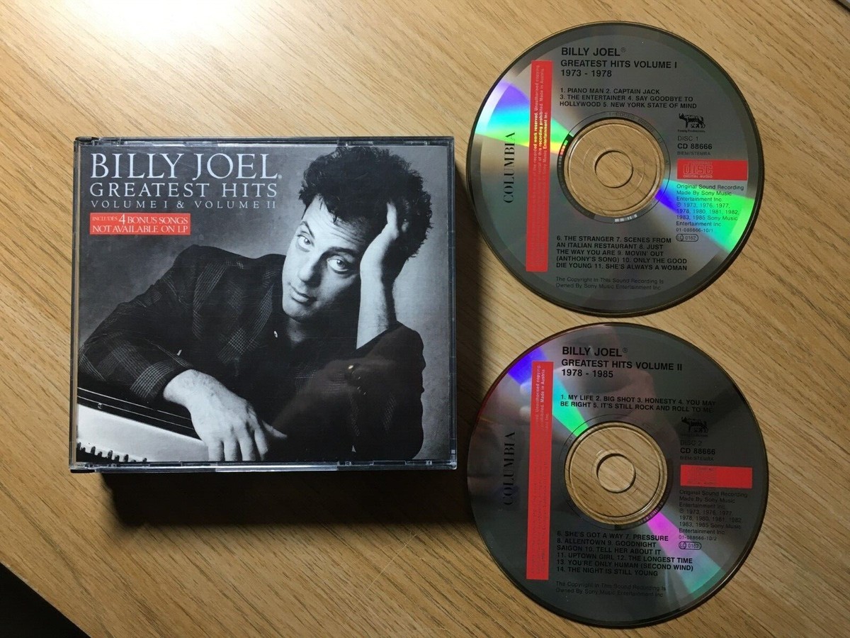 BILLY JOEL - GREATEST HITS VOL 1 & 2 2 X CD ALBUM *SUPER CONDITION